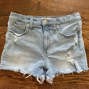 Madewell The Perfect Jean Short in Fiore Wash: Destroyed Edition